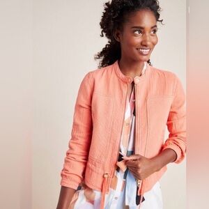 Anthropologie Coral Blazer